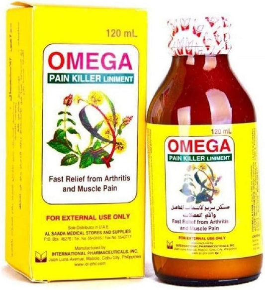 OMEGA Relief Liniment Oil for Arthritis and Muscle Pain -120ml