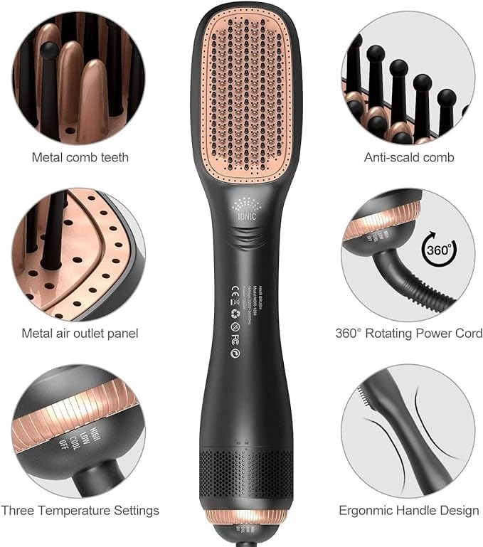 Joy Professional Styling Brush, 2 In 1