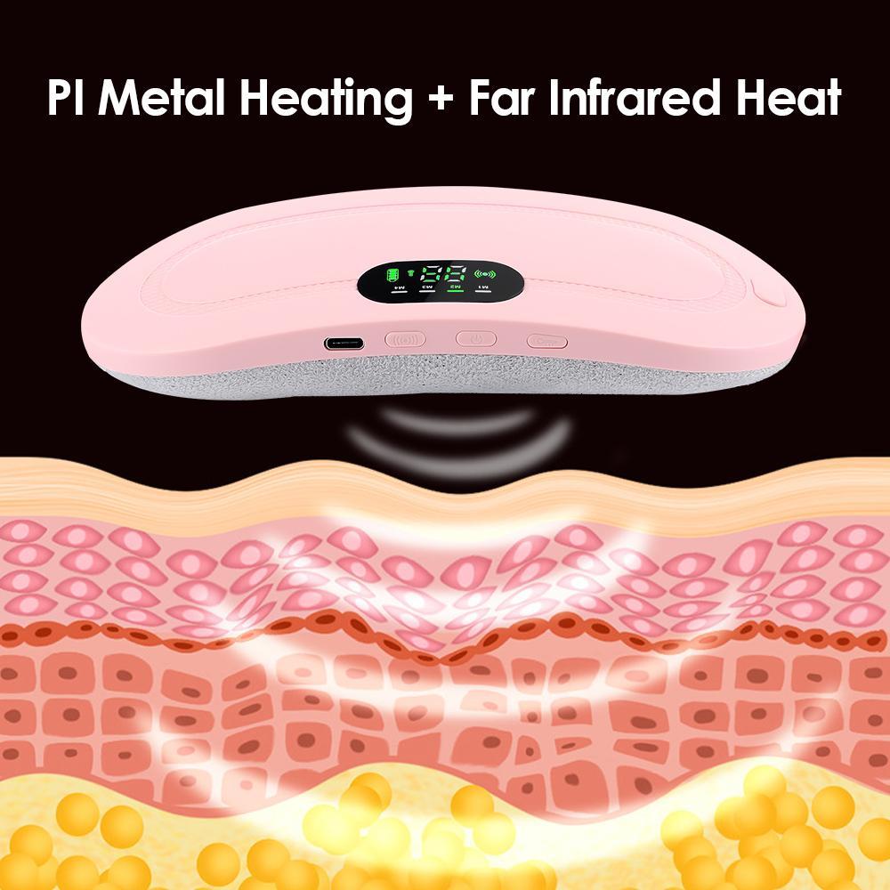 Electric Period Cramp Massager Vibrating Heating Belt